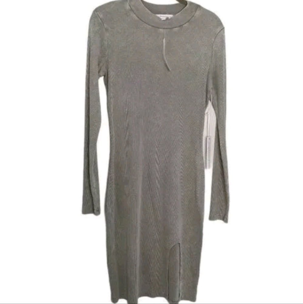 NWT Young Fabulous & Broke Bodycon Ribbed Slit Midi Dress